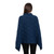 ML184 113 Women’s Poncho in Merino Wool Backview ShopAran.Com