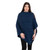ML184 113 Women’s Poncho in Merino Wool Sideview ShopAran.Com