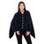 ML184 104 Soft Merino Wool Poncho with Front Buttons ShopAran.Com