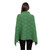 ML184 105 Ladies Irish Merino Wool Button Poncho Backview ShopAran.Com