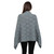 ML184 110 Women’s Irish Poncho with Buttons Backview ShopAran.Com