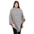 ML184 103 Buttoned Merino Poncho for Ladies Sideview ShopAran.Com