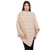 ML184 109 Traditional Merino Wool Button Poncho for Ladies Sideview ShopAran.Com