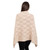 ML184 109 Traditional Merino Wool Button Poncho for Ladies Backview ShopAran.Com