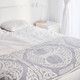 AWT317 303 GREY Colour Irish Tree of Life Bed Cover with Trinity Knot ShopAran.com