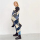 B307854 ONE  Colour Atlantic Patchwork Aran Throw in 100% Merino Wool ShopAran.com