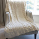 SB690 367 OS Colour Supersoft Patchwork Wool Knit Throw ShopAran.com