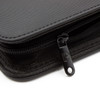 Durable premium steel zipper, hole punched for easy binder labelling.