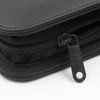 Durable premium steel zipper, hole punched for easy binder labelling.