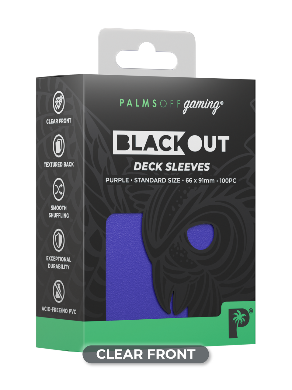 Blackout Deck Sleeves - Standard Size - Purple