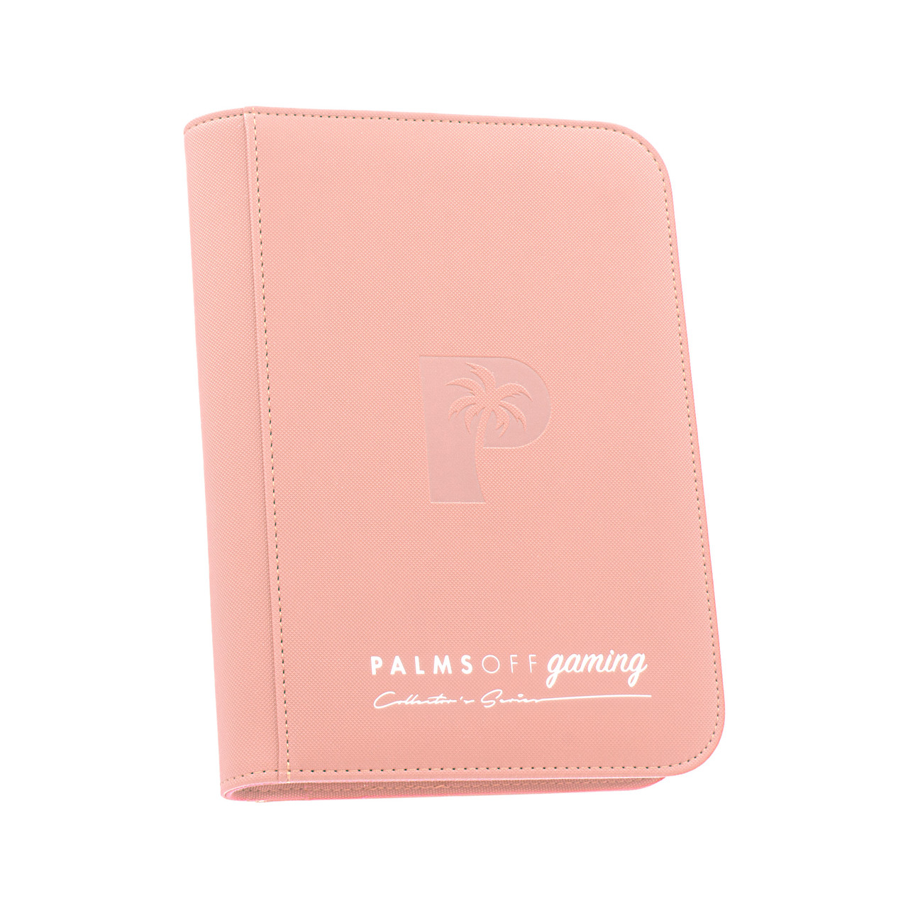 Pink 4 Pocket Trading Card Binder Zip Closure