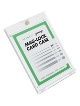 Palms Off Gaming 35pt mag-lock card case, UV-resistant archival-safe acrylic one-touch case for storing trading cards. Palms Off Gaming 35pt mag-lock card case, UV-resistant archival-safe acrylic one-touch case for storing trading cards.