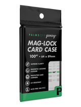 Palms Off Gaming 100pt mag-lock card case, UV-resistant archival-safe acrylic one-touch case for storing trading cards.