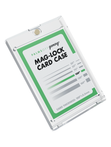 Palms Off Gaming 100pt mag-lock card case, UV-resistant archival-safe acrylic one-touch case for storing trading cards.