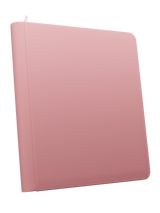 Palms Off Gaming Stealth pink 12 pocket zip binder with smooth PU leather cover, holds 480 Pokémon, MTG, Yu-Gi-Oh! Trading cards and more.