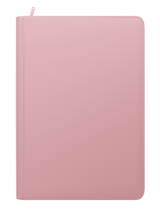 Palms Off Gaming Stealth pink 9 pocket zip binder with smooth PU leather cover, holds 360 Pokémon, MTG, Yu-Gi-Oh! Trading cards and more.