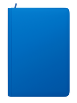 Palms Off Gaming Stealth blue 9 pocket zip binder with smooth PU leather cover, holds 360 Pokémon, MTG, Yu-Gi-Oh! Trading cards and more.