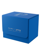 Palms Off Gaming Collector's Series medium blue graded card case holds up to 40 PSA or BGS graded cards.