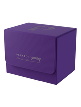 Palms Off Gaming Collector's Series medium purple graded card case holds up to 40 PSA or BGS graded cards.