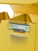 Palms Off Gaming medium yellow graded card case designed to fit PSA and BGS graded cards securely.