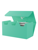 Palms Off Gaming Collector's Series large turquoise graded card case holds up to 60 PSA or BGS graded cards.