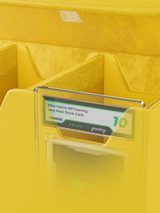 Palms Off Gaming large yellow graded card case designed to fit PSA and BGS graded cards securely.