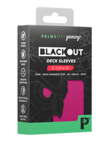 Palms Off Gaming Blackout Japanese mini size deck sleeves in pink, perfect for playing Yu-Gi-Oh! and more.