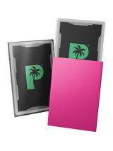 Blackout Japanese mini size deck sleeves in pink feature a textured, dual-layer fully opaque back, with an anti-glare matte front. Blackout Japanese mini size deck sleeves in pink feature a textured, dual-layer fully opaque back, with an anti-glare matte front.