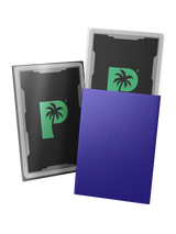 Blackout Japanese mini size deck sleeves in purple feature a textured, dual-layer fully opaque back, with an anti-glare matte front. Blackout Japanese mini size deck sleeves in purple feature a textured, dual-layer fully opaque back, with an anti-glare matte front.