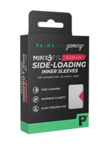 Palms Off Gaming MintFit Japanese mini size side-loading inner sleeves, designed to perfectly fit Japanese mini size trading cards such as Yu-Gi-Oh! and more.
