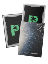 Palms Off Gaming x Make Them Suffer limited edition art sleeves feature a smooth, fully opaque back, with a crystal-clear front.