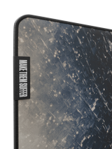 Soft printed art fabric surface, black premium stitched edge, with custom Make Them Suffer tag.