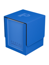 Palms Off Gaming blue Portal Nexus 100+ Deck Box holding up to 100 double-sleeved or 120 single-sleeved TCG cards.