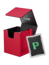 Palms Off Gaming red Portal Nexus 100+ Deck Box with included Command Case for Pokémon, MTG and more.