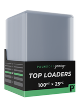 Palms Off Gaming 100pt top loaders, rigid protection for sports and other trading cards.