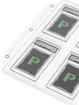 Palms Off Gaming PSA 4 slot pages, suitable for displaying Pokémon, Dragon Ball, NBA, One Piece and more PSA graded cards