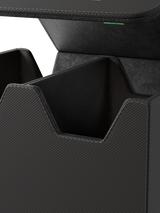 Cutout design on Palms Off Gaming medium black graded card case allows easy viewing of PSA and BGS labels.