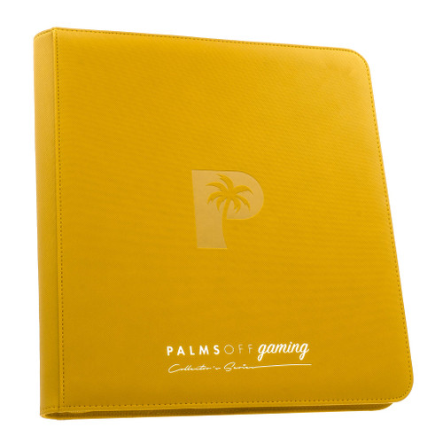 Palms Off Gaming Collector's Series 12 Pocket Zip Binder - Yellow