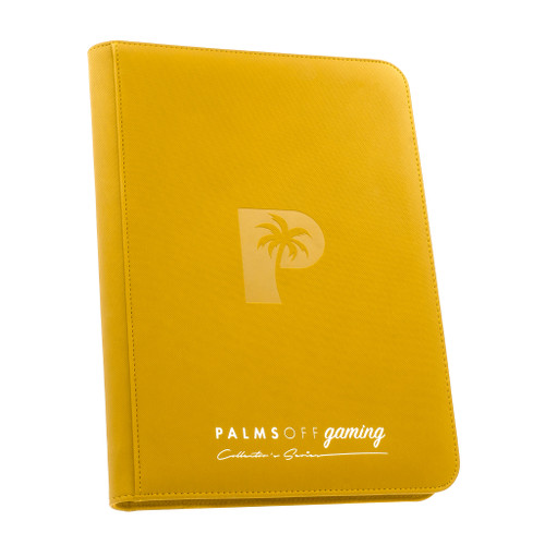 Palms Off Gaming Collector's Series 9 Pocket Zip Binder - Yellow