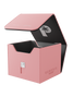 Palms Off Gaming pink Genesis Deck Box, impact-proof storage for 100 double-sleeved or 120 single-sleeved TCG cards.