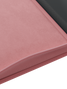 Debossed logo inside cover of Palms Off Gaming Stealth pink 12 pocket binder designed for stealthy-look card storage.