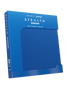Retail packaging of Palms Off Gaming blue 12 pocket zip binder, ideal for collectors storing trading cards from Pokémon, MTG, Yu-Gi-Oh! and more.