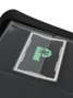 Side-loading pockets in Palms Off Gaming Stealth black 9 pocket binder, built to securely hold trading cards from Pokémon, MTG, Yu-Gi-Oh! cards and more.