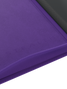 Debossed logo inside cover of Palms Off Gaming Stealth purple 9 pocket binder designed for stealthy-look card storage.