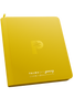 Palms Off Gaming Collector’s Series yellow 12 pocket zip binder with PU leather cover, holds 480 Pokémon, MTG, Yu-Gi-Oh! Trading cards and more.