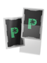 Blackout standard size deck sleeves in clear feature a textured, dual-layer back, with an anti-glare matte front.