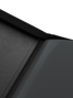 Palms Off Gaming black 4 pocket top loader zip binder with PU leather cover, holds 128 standard 35pt top loaders for Pokémon, MTG, Yu-Gi-Oh! and more.