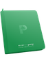Palms Off Gaming Collector’s Series green 12 pocket zip binder with PU leather cover, holds 480 Pokémon, MTG, Yu-Gi-Oh! Trading cards and more.