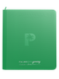 Palms Off Gaming Collector’s Series green 12 pocket zip binder with PU leather cover, holds 480 Pokémon, MTG, Yu-Gi-Oh! Trading cards and more.