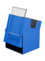 Blue Portal Nexus 100+ Deck Box by Palms Off Gaming featuring Command Case slot for hero card display.